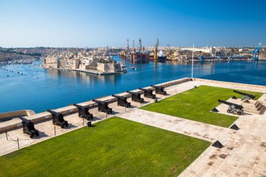 Kanunları ve büyük liman Valletta, Malta