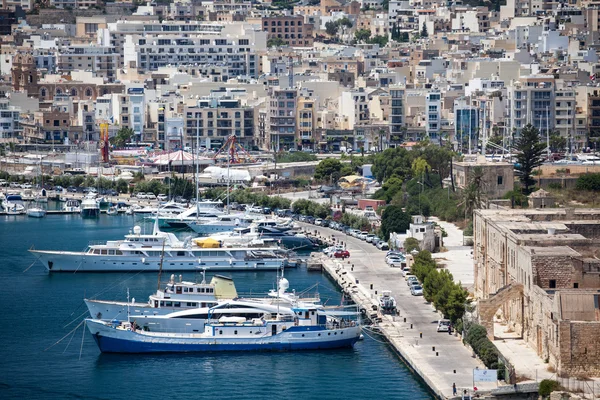Porto na cidade Valletta, Malta — Fotografia de Stock