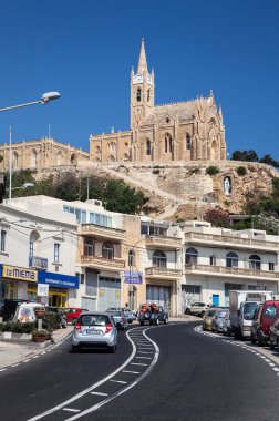 Kilise şehirde Mgarr - Gozo, Malta