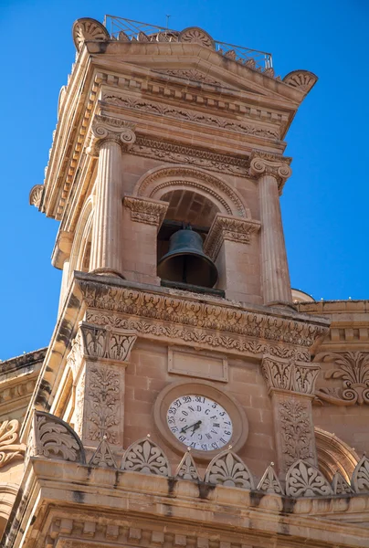 Glockenturm auf der Mosta-Kuppel, Malta — Stockfoto