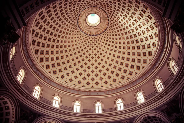 Intérieur du dôme de Mosta, Malte — Photo