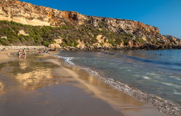 Golden Bay em Malta — Fotografia de Stock