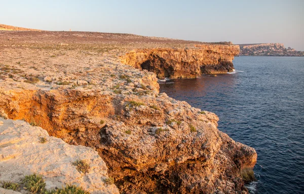 Recifes na ilha de Malta — Fotografia de Stock