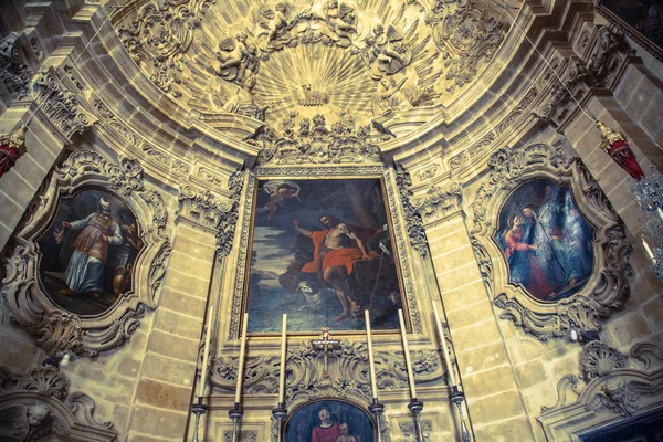 Innenraum der Kirche St. Johann Baptis, gozo - malta — Stockfoto