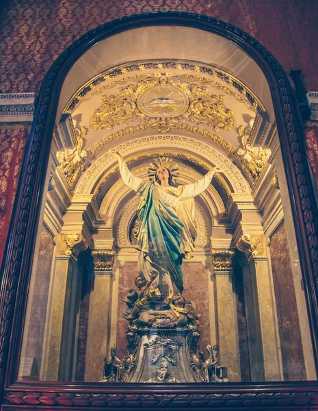 Interiér kostela v Citadele - město Victoria, Gogo - Malta — Stock fotografie