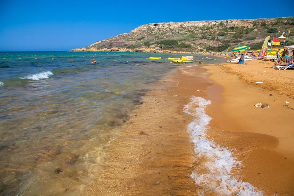 Orange'da Rampa bay - kum adanın Gozo - Malta