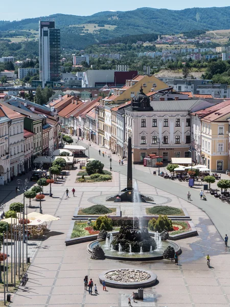 Zentrum der Stadt banska bystrica, Slowakei — Stockfoto