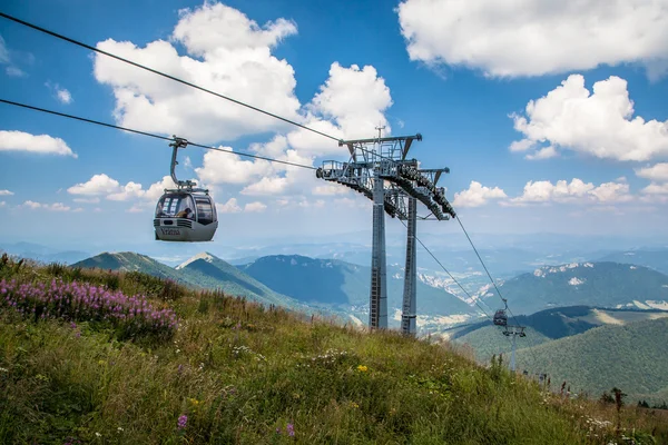 Cableway in range Mala Fatra, Slovakia — Stock Photo, Image