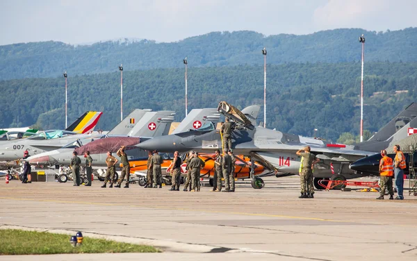 Air fighters at airport — Stock Photo, Image