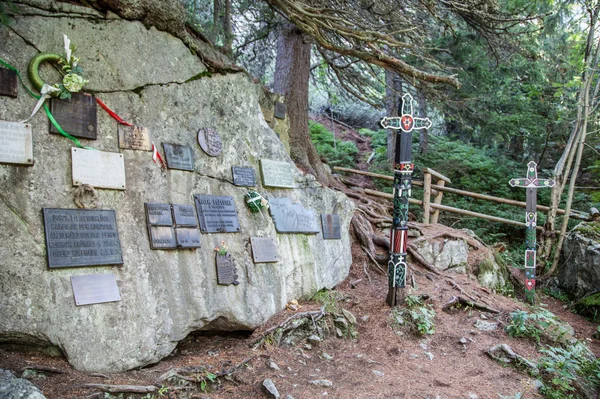 Symbolische begraafplaats in hoge Tatra, Slowakije — Stockfoto