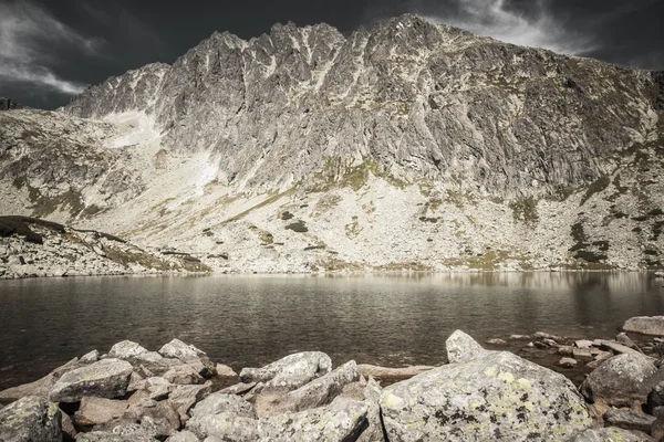 Gerlachovsky csúcs- és Batizovske Tengerszem pleso, Szlovákia — Stock Fotó