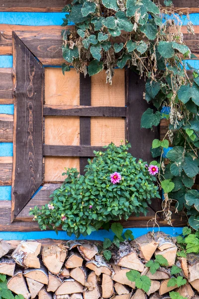 Holzfenster - Detail — Stockfoto