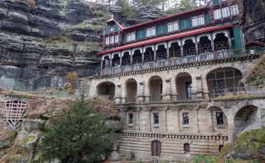 Otelin alanı Pravcicka brana, Çek Cumhuriyeti