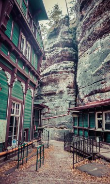 Otelin alanı Pravcicka brana, Çek Cumhuriyeti