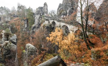 bastei bridge uygulamasında Sakson İsviçre, Almanya