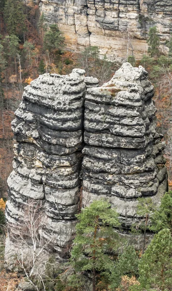 Formação de rochas em Bohemian Suíça — Fotografia de Stock