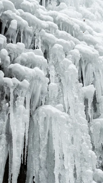 Queda de gelo - Cascata de Brankovsky, Eslováquia — Fotografia de Stock