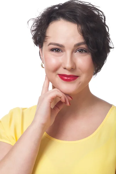 Mujer encantadora sonriente —  Fotos de Stock