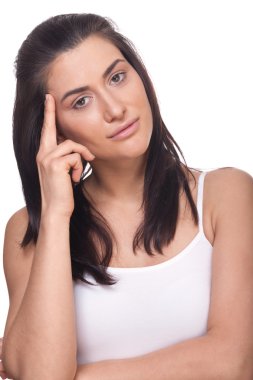 Kendine güvenen büyüleyici kadın