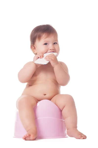 Smart potty training — Stock Photo, Image
