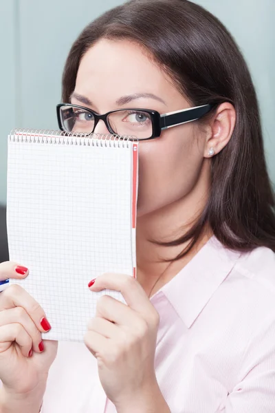 Hiding woman — Stock Photo, Image