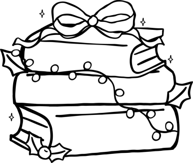 Coquette Koleji Noel Kitap Tasarısı, Kurdele ve Işıklar İllüstrasyonuyla Bağlı Kitaplar