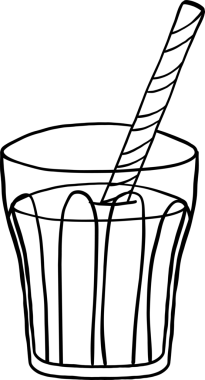 Kızlar için Matcha Taslak El Çizimi, Samanla Kahve Kahvesi Fotoğrafı