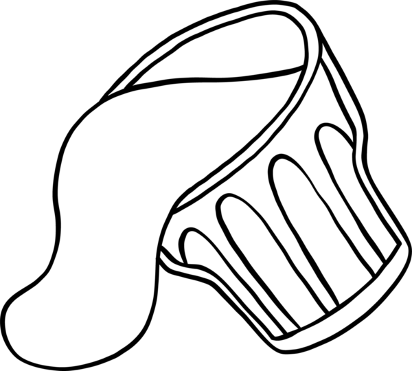 Kahve fincanı taslak çizimi, dökülmüş kahve latte içkisi çizimi