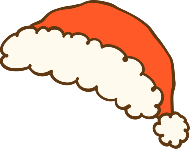 Çizgi film Santa Hat İllüstrasyonu