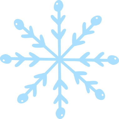 Basit Hafif Kar Tanesi Doodle El Çizimi