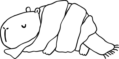 Kawaii Noel Capybara Özeti Atkı Çizer Çizer Çizer El ile sarılı