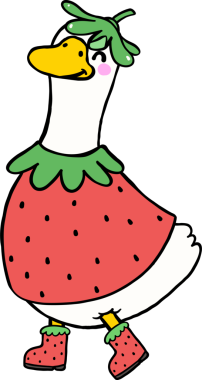 Çilek Kostümü Giyen Aptal Kaz Çizgi Filmi