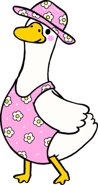 Yazın Şapşal Kaz Mayo ve Şapka El Çizimi