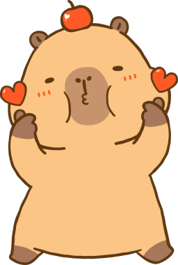 Sevimli Valentine Capybara Öpüşme ve Kalpleri Paylaşım Çizim El Çizim Çizimi