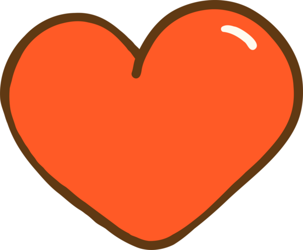 Kırmızı Kalp Çizim El Çizim Çizimi