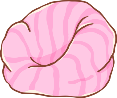 Konforlu Ev Eli Pembe Fasulye Torbası Çizimi