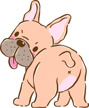 Sevimli ve komik derp Fransız Bulldog: 