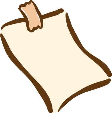 Teyp İllüstrasyonlu El Çizimi Boş Kağıt