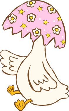 Paskalya Şapkası Giyen, Paskalya Yumurtası Şapkalı Çizgi El Çizimi Şirin Paskalya Kaz