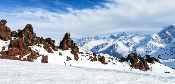 Mountain Baksan valley, Elbrus, Russia. — Stock Photo, Image