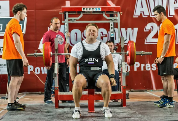 The 2014 world Cup powerlifting AWPC in Moscow. — Stock Photo, Image