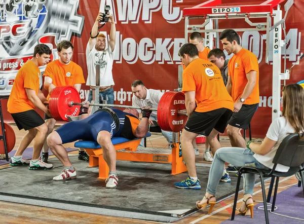 The 2014 world Cup powerlifting AWPC in Moscow. — Stock Photo, Image