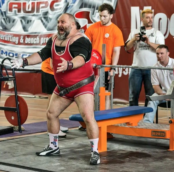 Il powerlifting della Coppa del Mondo 2014 AWPC a Mosca . — Foto Stock