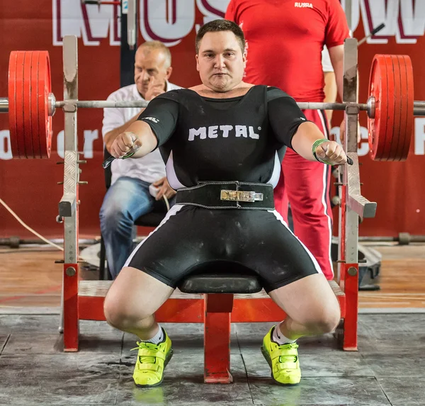 De 2014-wereld cup powerlifting awpc in Moskou. — Stockfoto