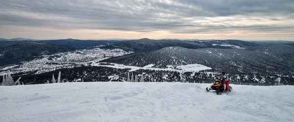 Ski resort sheregesh, regionie Kemerowo, Rosja. — Zdjęcie stockowe