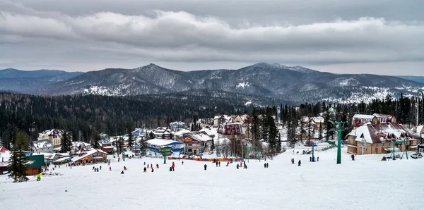 Ski resort Sheregesh, Kemerovo region, Russia. — Stock Photo, Image