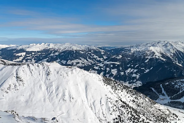 Ski resort Zillertal - Tirol, Austria. — Stock Photo, Image