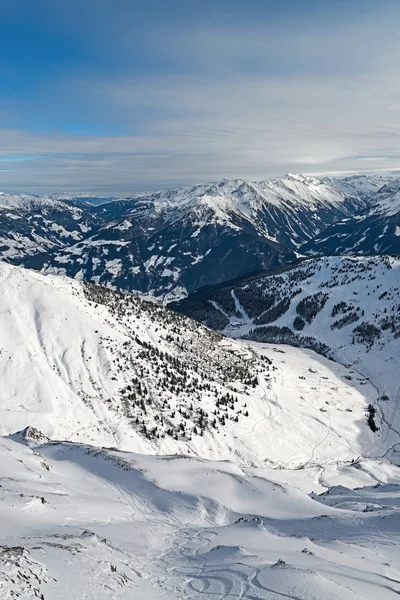 Skigebiet Zillertal - tirol, Österreich. — Stockfoto