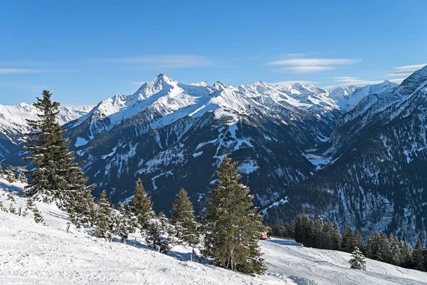Estância de esqui Zillertal - Tirol, Áustria . — Fotografia de Stock
