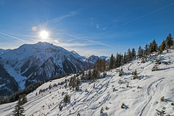 スキー リゾート ツィラー タール - オーストリア、チロル. — ストック写真
